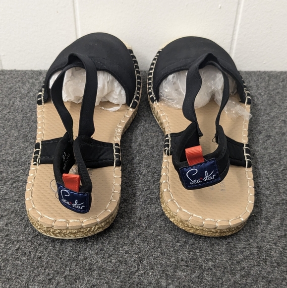 Seastar Seafarer Slingback Black Sandals Size 8 Women - Picture 10 of 11